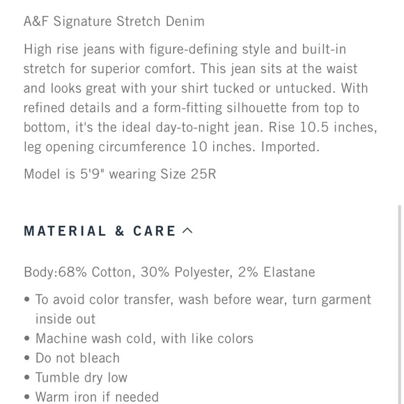 A&F High Rise Super Skinny Black Jeans - Picture 3 of 5